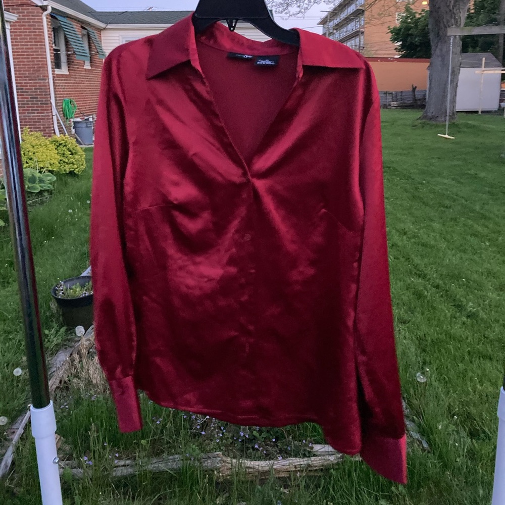 East 5th Red Silk Shirt
